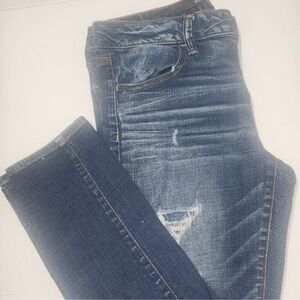 American Eagle Outfitters Dark Blue Skinny Jeans